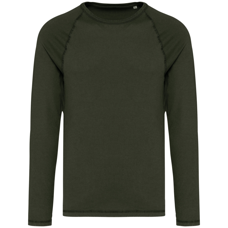 T-shirt écoresponsable raglan manches longues homme