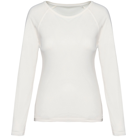 T-shirt écoresponsable raglan manches longues femme