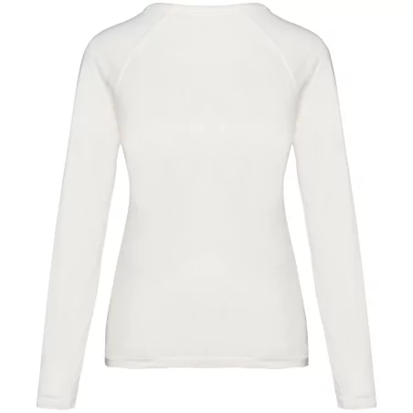 T-shirt écoresponsable raglan manches longues femme