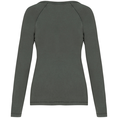 T-shirt écoresponsable raglan manches longues femme