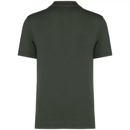Polo écoresponsable délavé en jersey homme