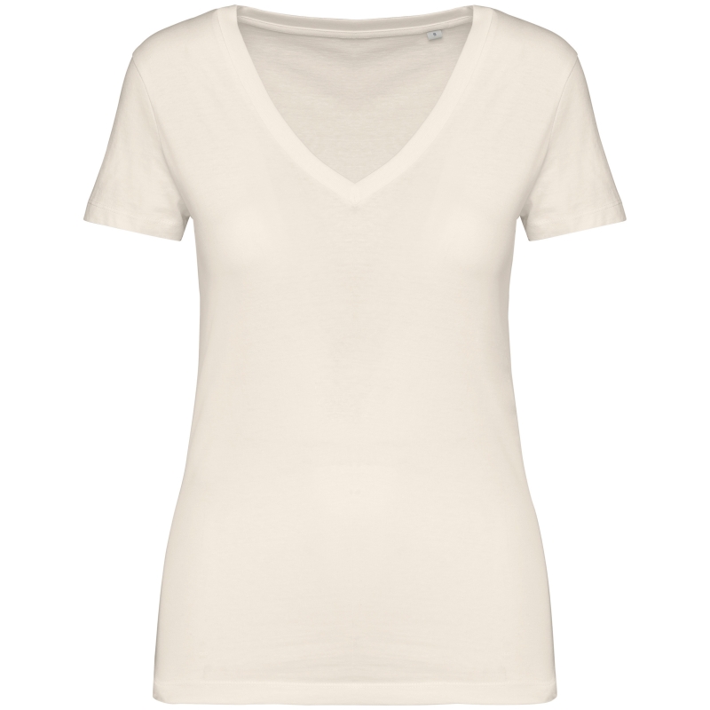 T-shirt écoresponsable col V femme