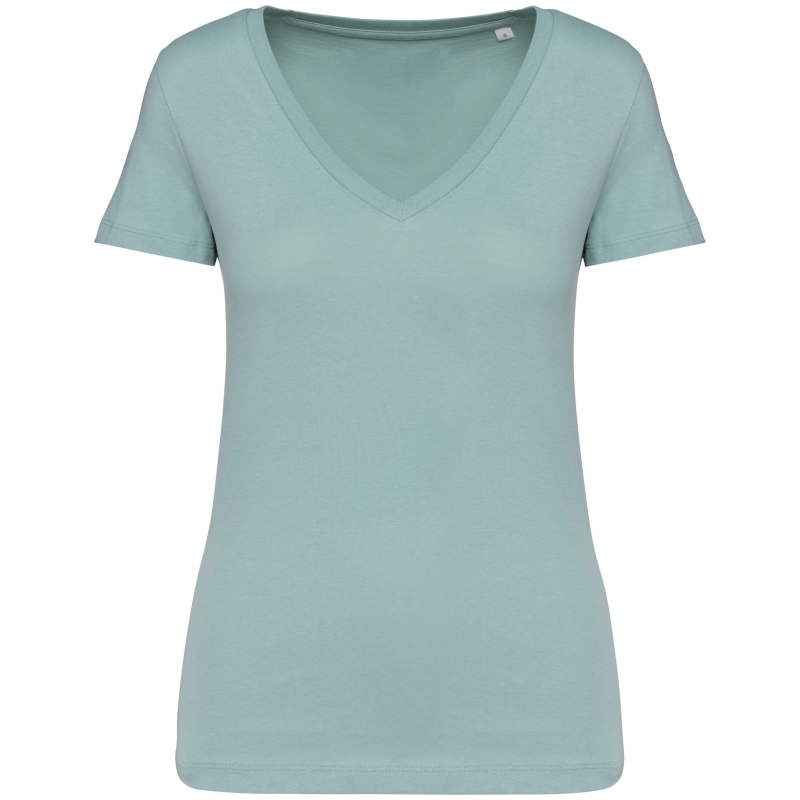 T-shirt écoresponsable col V femme