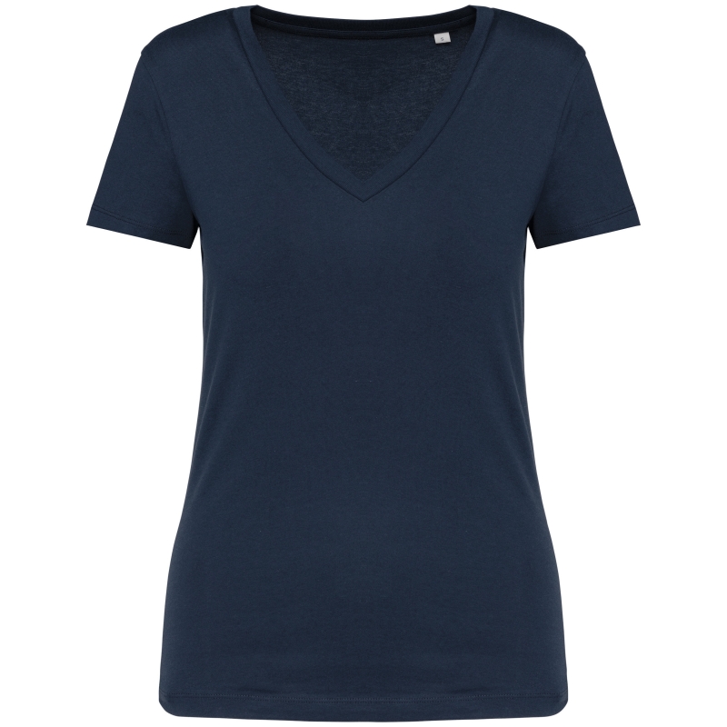 T-shirt écoresponsable col V femme