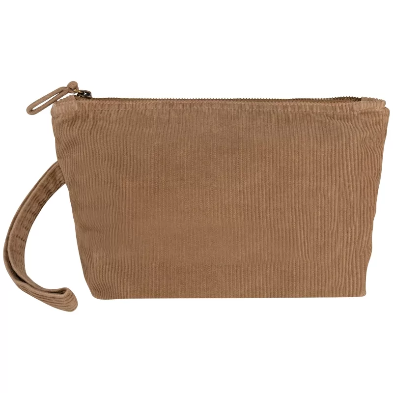 Pochette écoresponsable délavée en velours côtelé