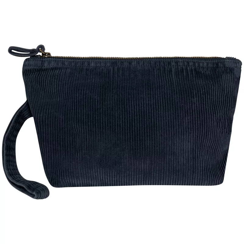 Pochette écoresponsable délavée en velours côtelé