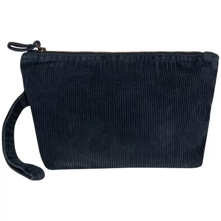 Pochette écoresponsable délavée en velours côtelé