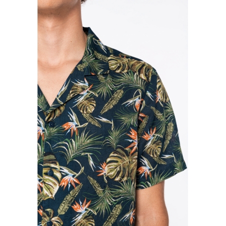 Chemise écoresponsable imprimé hawaïen homme