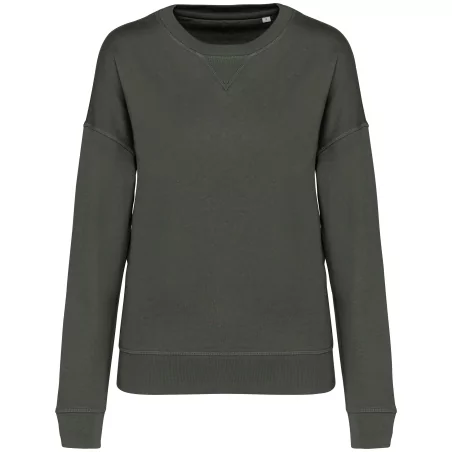 Sweat-shirt écoresponsable à épaules tombantes femme