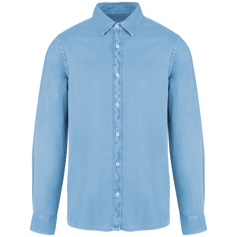 Chemise écoresponsable délavée homme