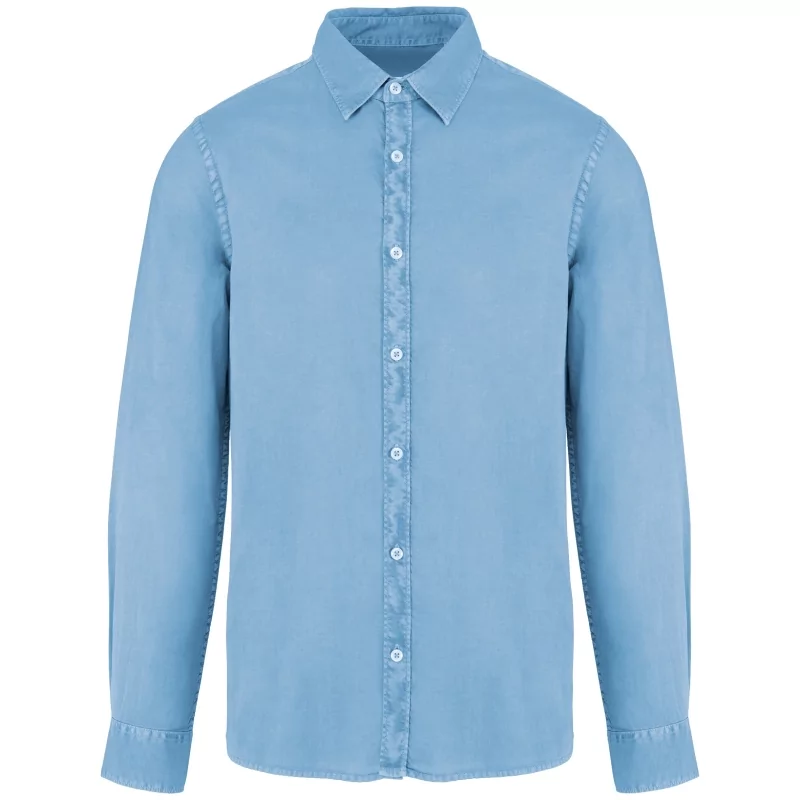 Chemise écoresponsable délavée homme