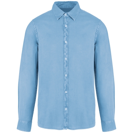 Chemise écoresponsable délavée homme