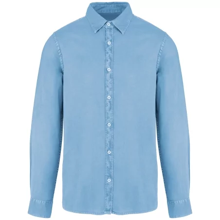 Chemise écoresponsable délavée homme