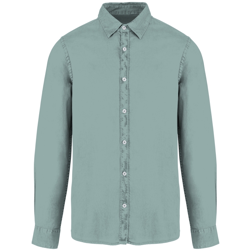 Chemise écoresponsable délavée homme