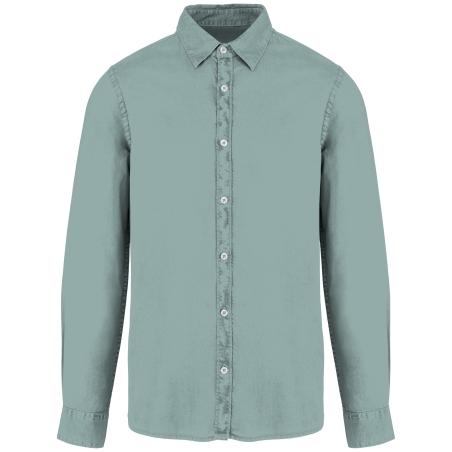 Chemise écoresponsable délavée homme