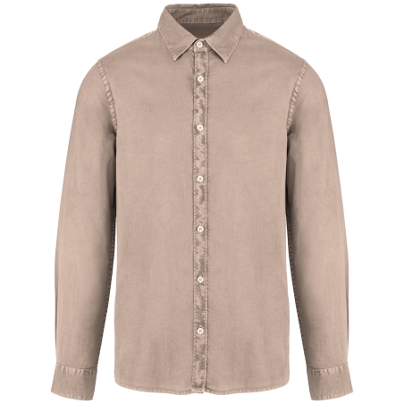 Chemise écoresponsable délavée homme