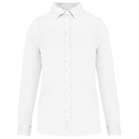 Chemise écoresponsable délavée femme