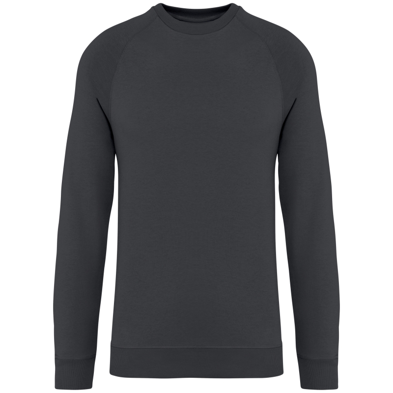 Sweat-shirt écoresponsable à col rond raglan French Terry unisexe