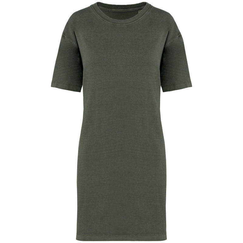 Robe t-shirt écoresponsable délavée femme