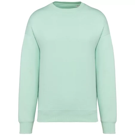 Sweat-shirt écoresponsable à col rond oversize unisexe