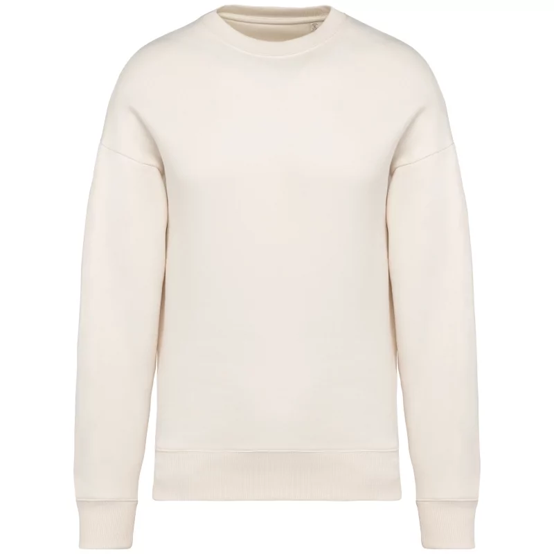 Sweat-shirt écoresponsable à col rond oversize unisexe