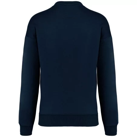 Sweat-shirt écoresponsable à col rond oversize unisexe