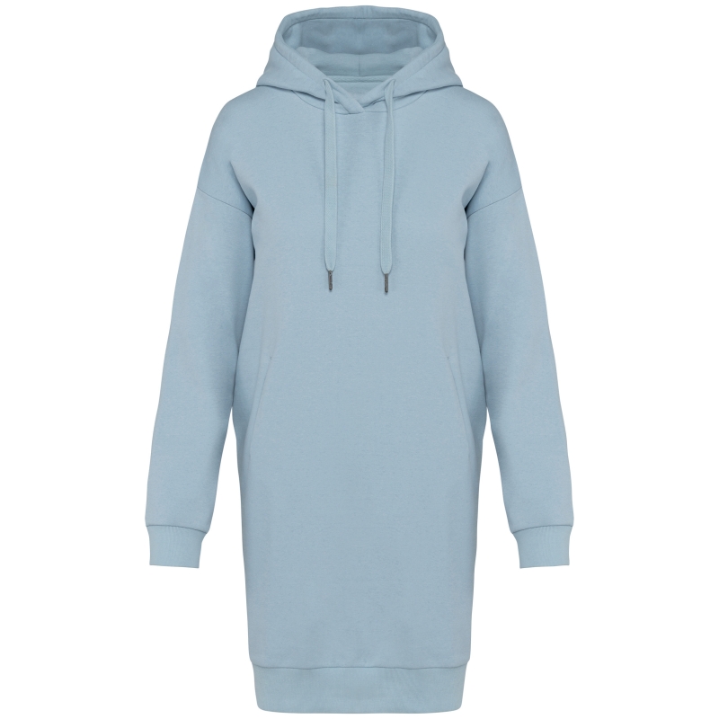 Robe sweat-shirt écoresponsable à capuche femme