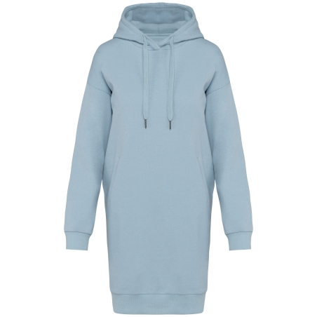 Robe sweat-shirt écoresponsable à capuche femme