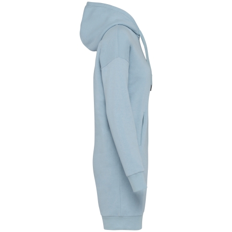 Robe sweat-shirt écoresponsable à capuche femme