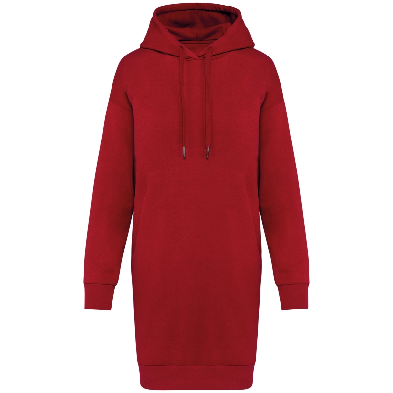 Robe sweat-shirt écoresponsable à capuche femme