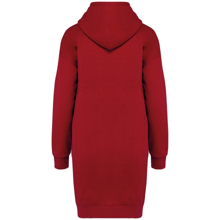 Robe sweat-shirt écoresponsable à capuche femme