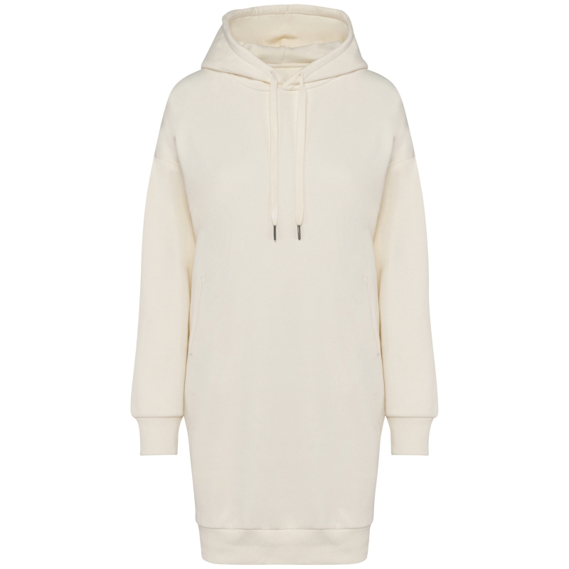 Robe sweat-shirt écoresponsable à capuche femme