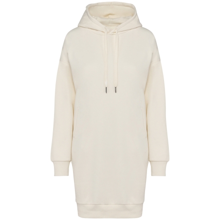 Robe sweat-shirt écoresponsable à capuche femme