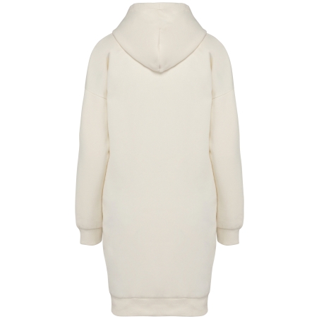 Robe sweat-shirt écoresponsable à capuche femme