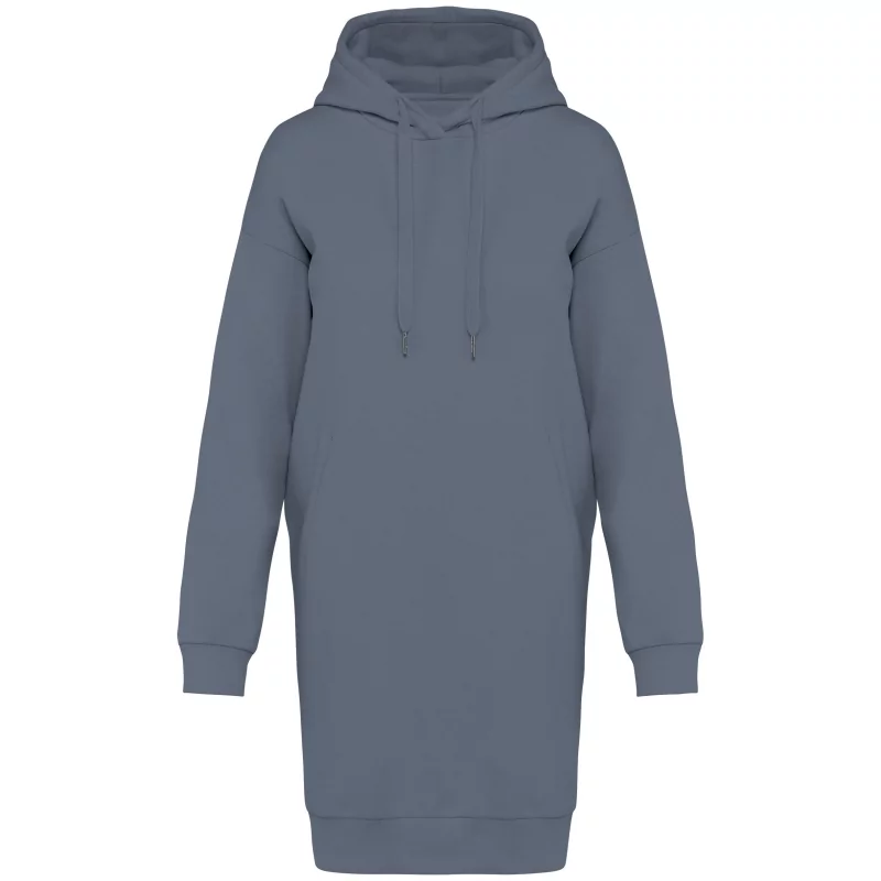 Robe sweat-shirt écoresponsable à capuche femme
