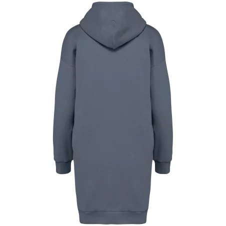 Robe sweat-shirt écoresponsable à capuche femme