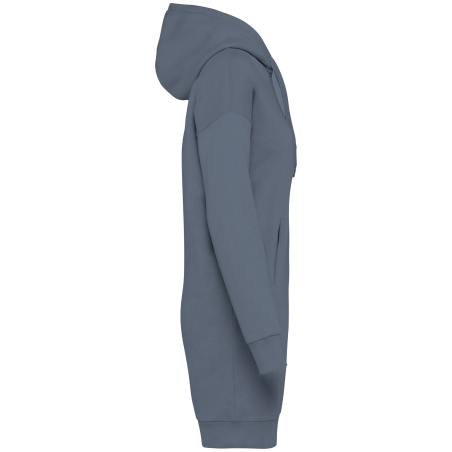 Robe sweat-shirt écoresponsable à capuche femme