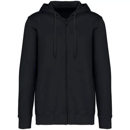 Sweat-shirt écoresponsable zippé à capuche French Terry unisexe
