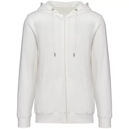 Sweat-shirt écoresponsable zippé à capuche French Terry unisexe