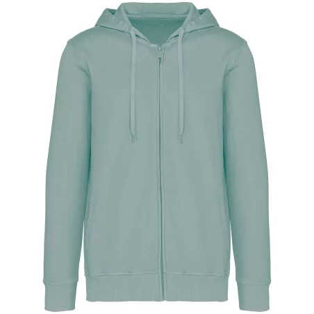 Sweat-shirt écoresponsable zippé à capuche French Terry unisexe