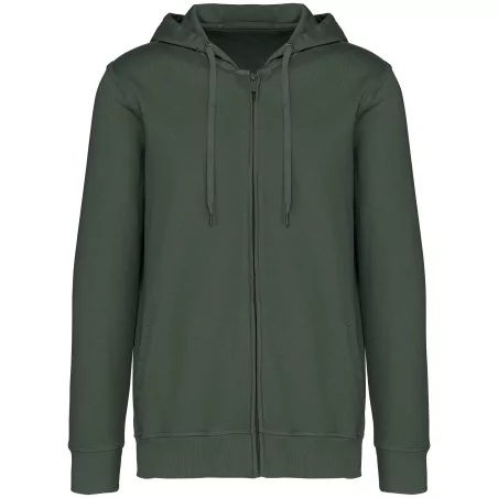 Sweat-shirt écoresponsable zippé à capuche French Terry unisexe