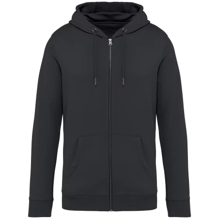 Sweat-shirt écoresponsable zippé à capuche unisexe
