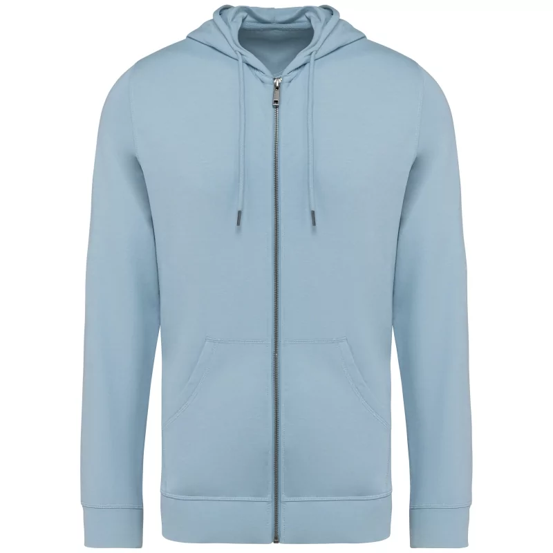Sweat-shirt écoresponsable zippé à capuche en modal homme
