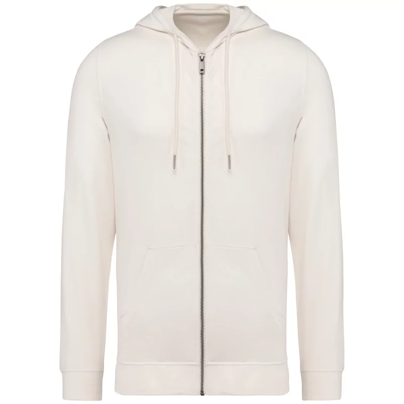 Sweat-shirt écoresponsable zippé à capuche en modal homme