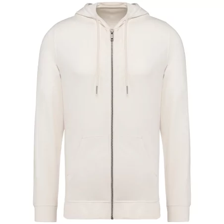 Sweat-shirt écoresponsable zippé à capuche en modal homme