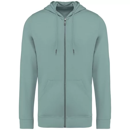 Sweat-shirt écoresponsable zippé à capuche en modal homme