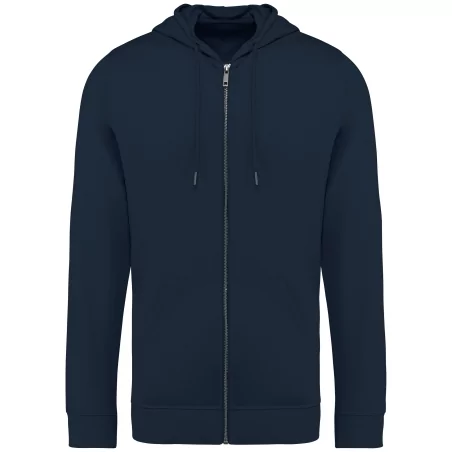 Sweat-shirt écoresponsable zippé à capuche en modal homme