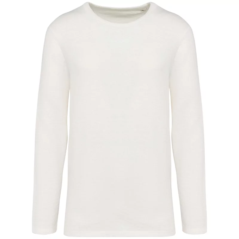 Sweat-shirt écoresponsable à col rond délavé French Terry unisexe
