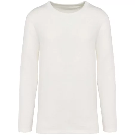 Sweat-shirt écoresponsable à col rond délavé French Terry unisexe