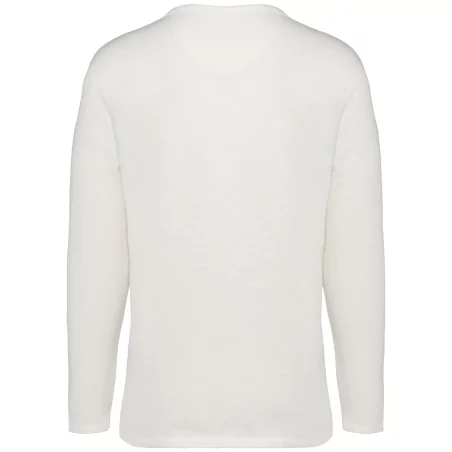 Sweat-shirt écoresponsable à col rond délavé French Terry unisexe